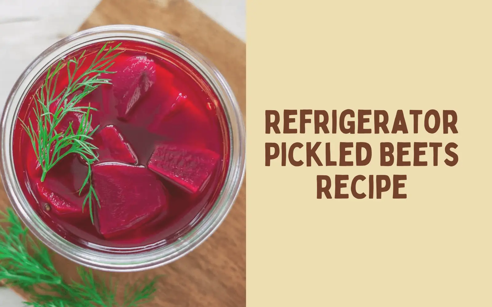 Refrigerator Pickled Beets Recipe